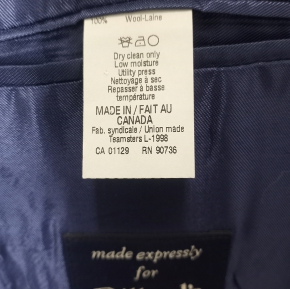 Ralph Lauren Men’s 40R Navy Pinstripe Wool Blazer – Classic Fit - Picture 7 of 16